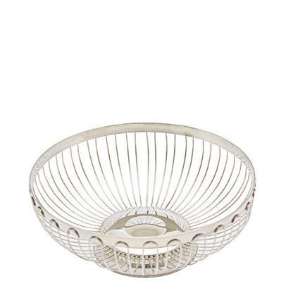 Regent Bread Basket Round 20cm - Silver
