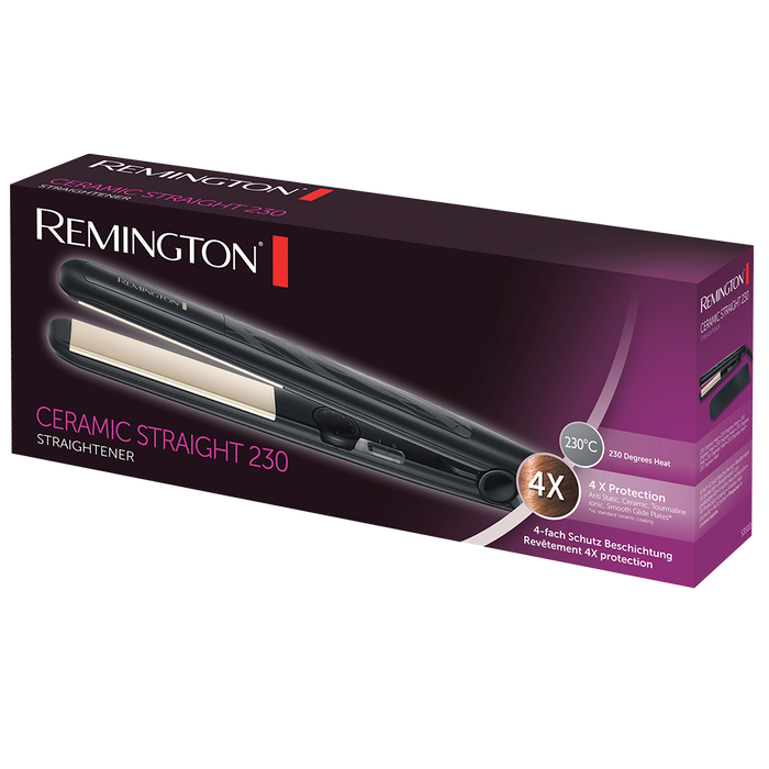 Remington Ceramic Slim 230 Hair Straightener - Black | S3500 (7594920280252)