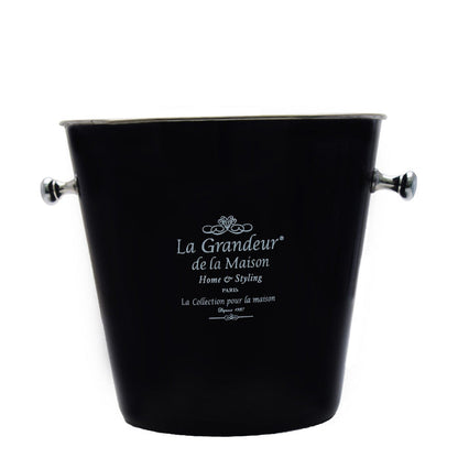 Retro Paris 15L Ice Bucket - Black