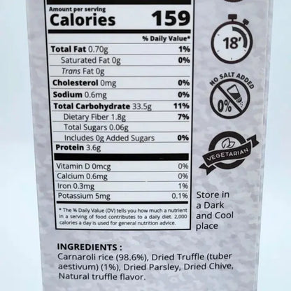 Risotto w/Truffle - nutrition info