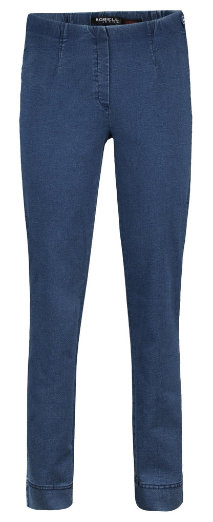 Robell 51639 - 5448  Marie Trouser Short 73cm - Blue (64) | Dotique