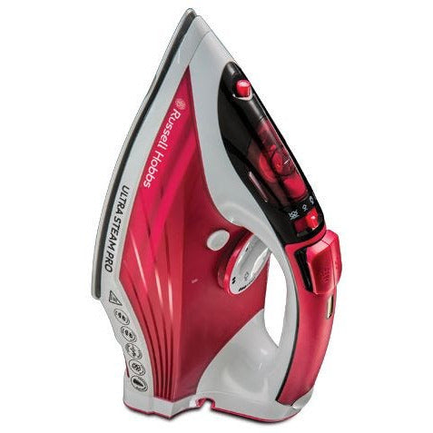 Russell Hobbs Ultra Steam Pro Iron - White & Red | 23990 (7649158955196)