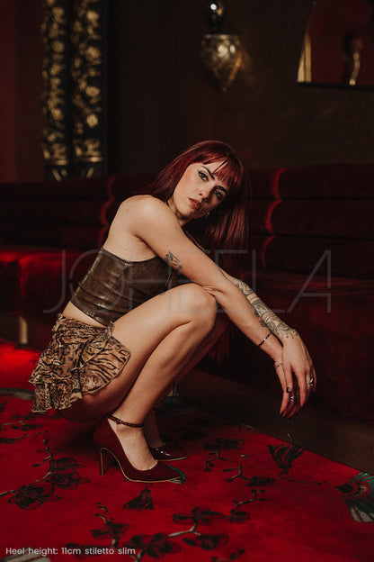Sabrina bordeaux - Talons stilettos - Prête à expédier