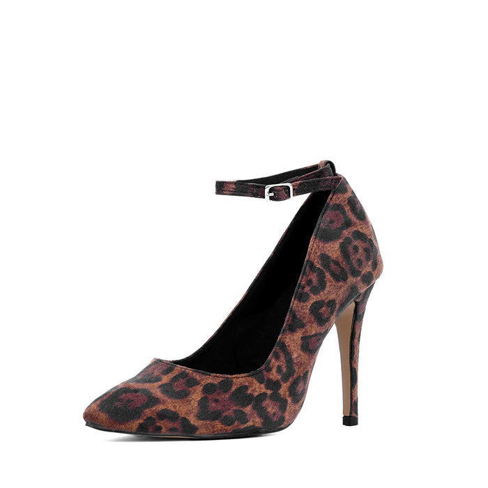 Sabrina leopard - Talons stilettos - Prête à expédier