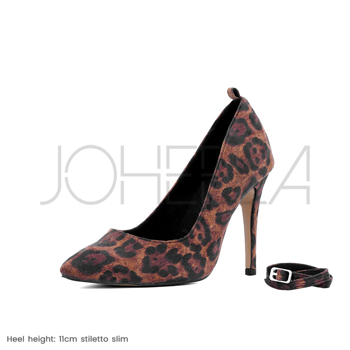 Sabrina leopard - Talons stilettos - Prête à expédier