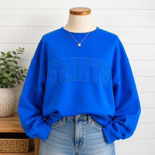 SAINTS - Raw Edge Stich Sweatshirt