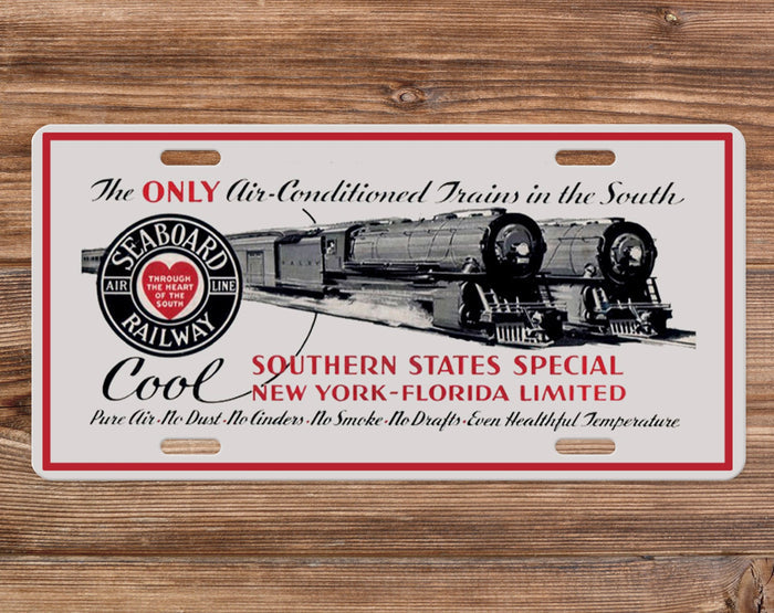 Seaboard Air Line RR - Southern States Special - License Plate