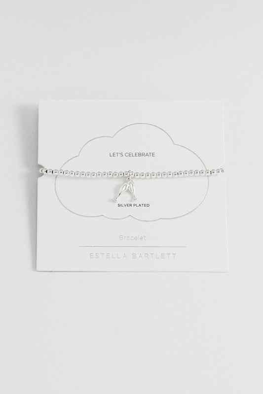 Sienna Beaded Champagne Charm Bracelet