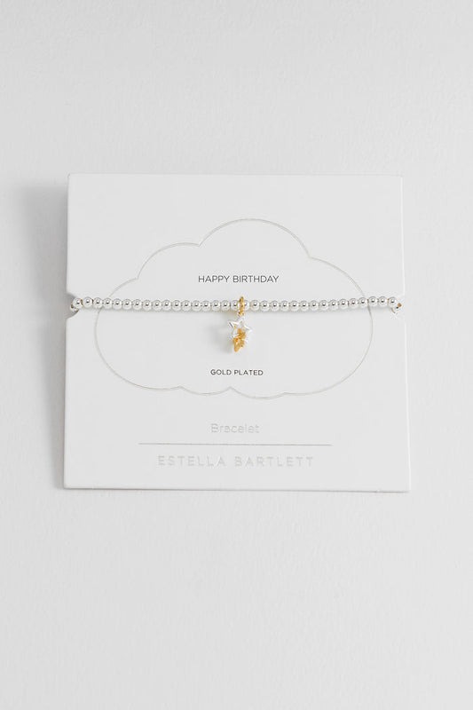 Sienna Beaded Interlinked Star Charm Bracelet