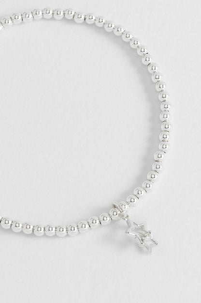 Sienna Beaded Interlinked Star Charm Bracelet