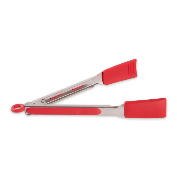 Silicone Tip Tongs - Red