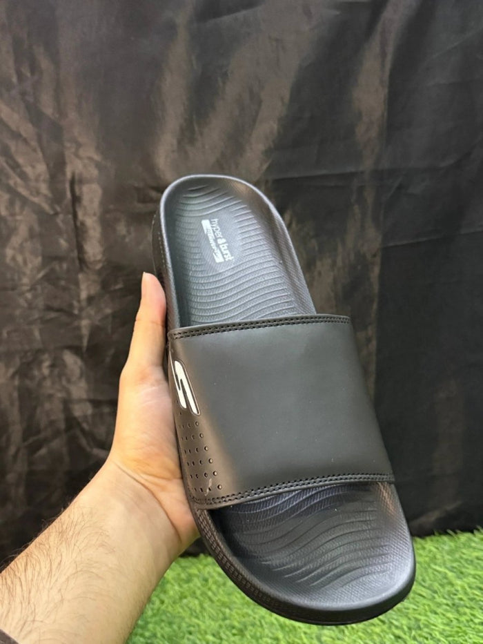 SKECHERS PURE BLACK IMPORTED | HYPER BURST MEDICATED SOLE | “WITH INNER PADDING” - Lavish steps