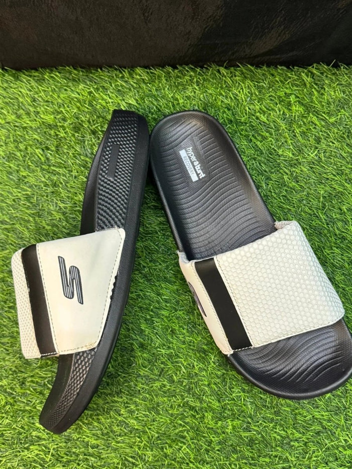 SKECHERS WHITE N BLACK IMPORTED | HYPER BURST MEDICATED SOLE | “WITH INNER PADDING” - Lavish steps