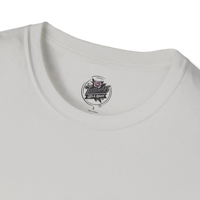Skull Flower Mandala Trio - Grey T-Shirt — Sugar Skull Back Medallion