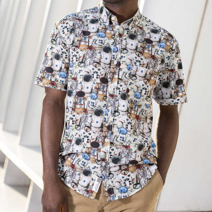 RSVLTS Smithsonian Short Sleeve Shirt Smithsonian Air and Space "Suit Up" – KUNUFLEX Short Sleeve Shirt