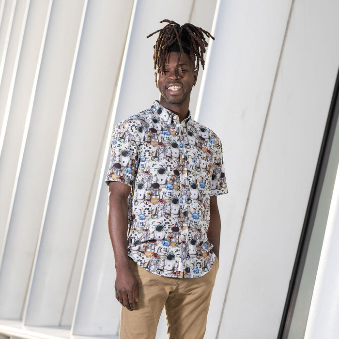 RSVLTS Smithsonian Short Sleeve Shirt Smithsonian Air and Space "Suit Up" – KUNUFLEX Short Sleeve Shirt