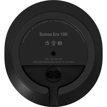 Sonos Era 100 Bluetooth Multiroom Speaker - Black | E10G1UK1BLKR2 from Sonos - DID Electrical