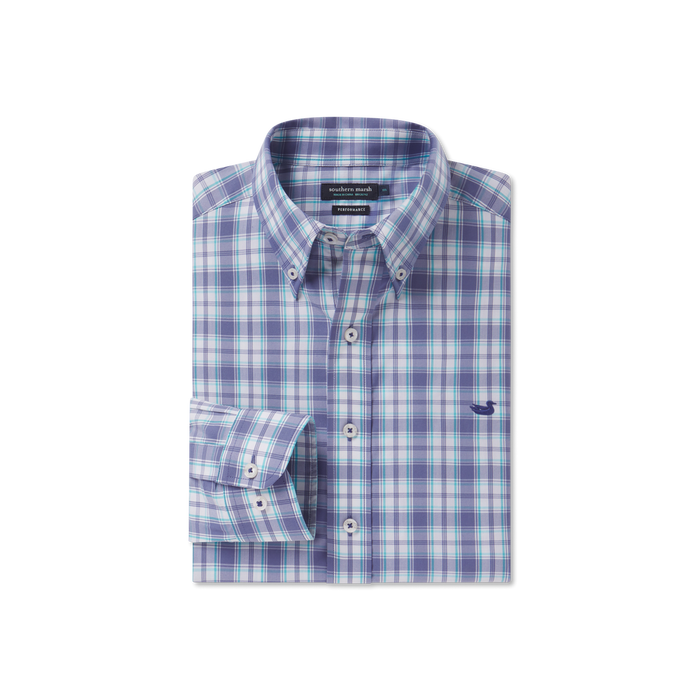 Southern Marsh Benton Performance Plaid Dress Shirt