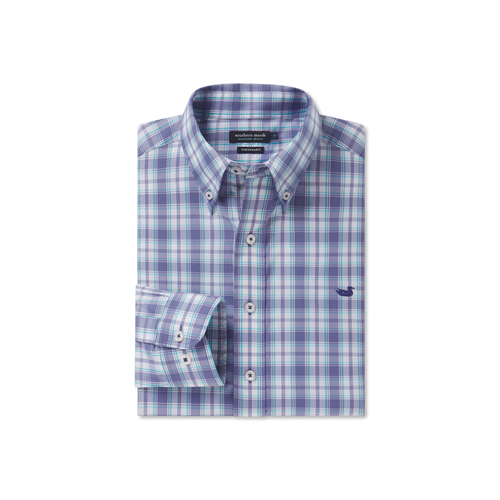 Southern Marsh Benton Performance Plaid Dress Shirt