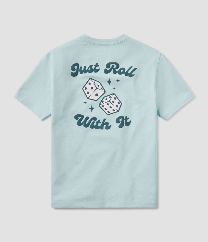 Southern Shirt Co. - On My Mind Puff Print Tee - Aquamarine
