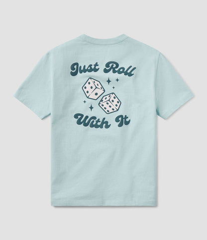 Southern Shirt Co. - On My Mind Puff Print Tee - Aquamarine