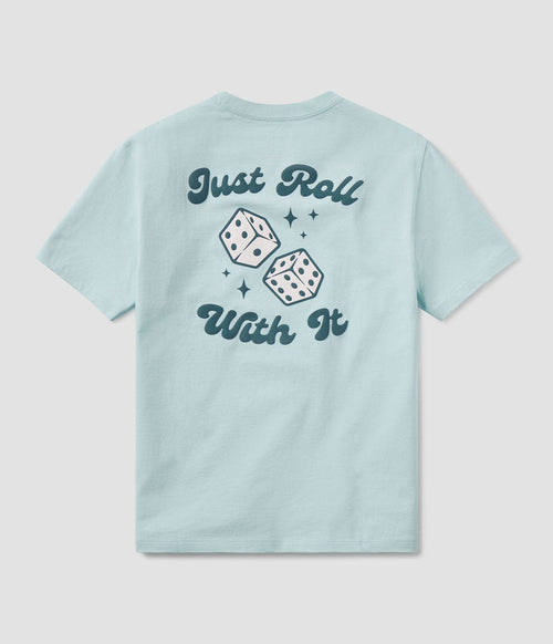Southern Shirt Co. - On My Mind Puff Print Tee - Aquamarine
