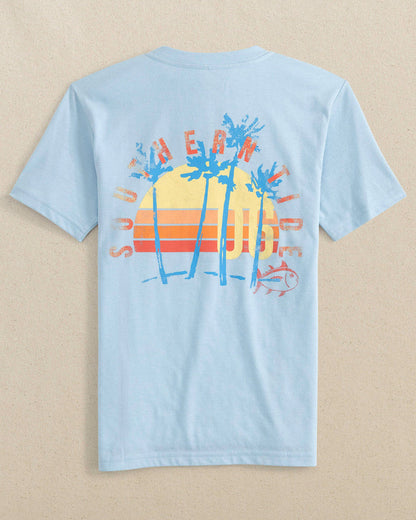 Southern Tide - Kids Sunset Palms Short Sleeve T-Shirt