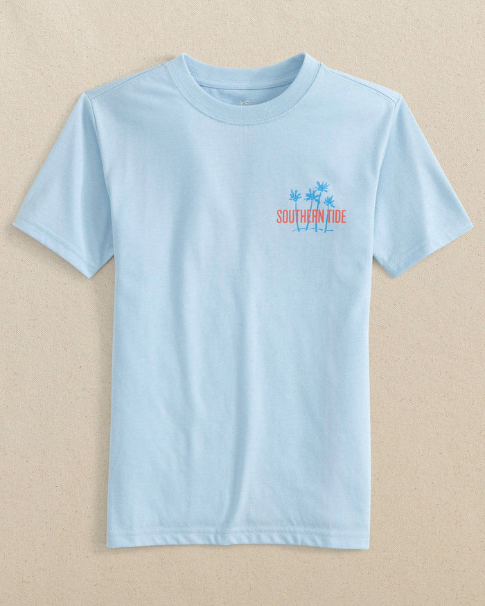 Southern Tide - Kids Sunset Palms Short Sleeve T-Shirt