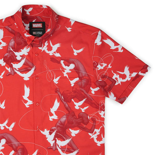 RSVLTS XS Marvel Short Sleeve Shirt Spider-Man "Frequent-Flyer Miles & Peter" – KUNUFLEX Short Sleeve Shirt Spider-Man "Frequent-Flyer Miles & Peter" – KUNUFLEX Short Sleeve Shirt