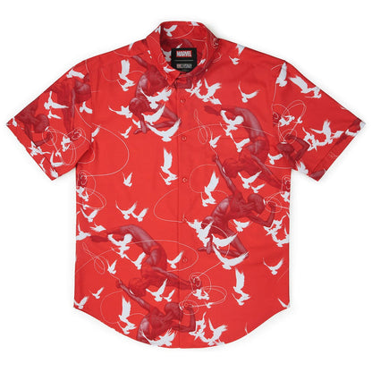 RSVLTS Marvel Short Sleeve Shirt Spider-Man "Frequent-Flyer Miles & Peter" – KUNUFLEX Short Sleeve Shirt Spider-Man "Frequent-Flyer Miles & Peter" – KUNUFLEX Short Sleeve Shirt