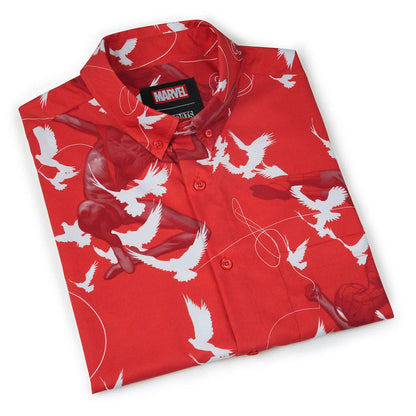 RSVLTS Marvel Short Sleeve Shirt Spider-Man "Frequent-Flyer Miles & Peter" – KUNUFLEX Short Sleeve Shirt Spider-Man "Frequent-Flyer Miles & Peter" – KUNUFLEX Short Sleeve Shirt