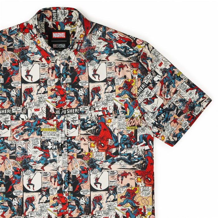 RSVLTS XS Marvel Short Sleeve Shirt Spider-Man "Punishing Panels" – KUNUFLEX Short Sleeve Shirt Spider-Man "Punishing Panels" – KUNUFLEX Short Sleeve Shirt