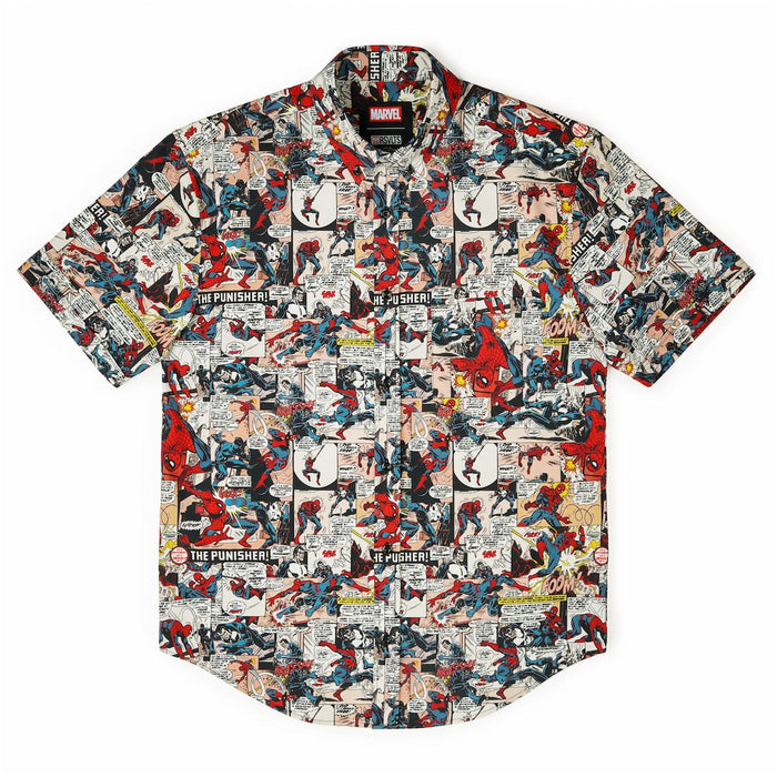 RSVLTS Marvel Short Sleeve Shirt Spider-Man "Punishing Panels" – KUNUFLEX Short Sleeve Shirt Spider-Man "Punishing Panels" – KUNUFLEX Short Sleeve Shirt