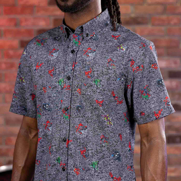 RSVLTS Marvel Short Sleeve Shirt Spider-Man "Tensile Torment" – KUNUFLEX Short Sleeve Shirt Spider-Man "Tensile Torment" – KUNUFLEX Short Sleeve Shirt