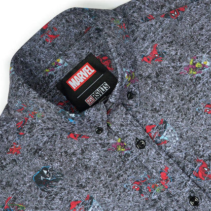 RSVLTS Marvel Short Sleeve Shirt Spider-Man "Tensile Torment" – KUNUFLEX Short Sleeve Shirt Spider-Man "Tensile Torment" – KUNUFLEX Short Sleeve Shirt