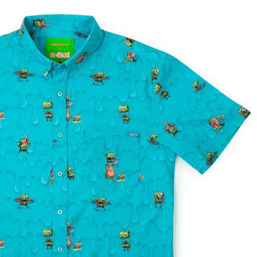 RSVLTS Nickelodeon Short Sleeve Shirt Spongebob "Trippy Bobs" (Light Blue) – KUNUFLEX Short Sleeve Shirt (Wholesale Exclusive)