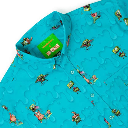 RSVLTS Nickelodeon Short Sleeve Shirt Spongebob "Trippy Bobs" (Light Blue) – KUNUFLEX Short Sleeve Shirt (Wholesale Exclusive)
