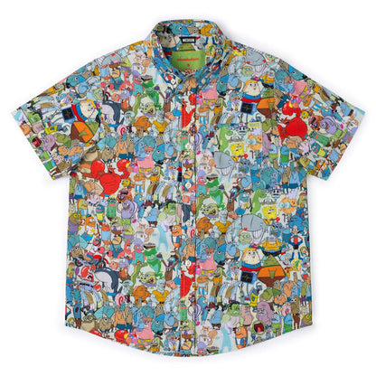RSVLTS XS Nickelodeon Youth Short Sleeve Shirt Spongebob "Welcome to Bikini Bottom" – Youth KUNUFLEX Short Sleeve Shirt Spongebob "Welcome to Bikini Bottom" – Youth KUNUFLEX Short Sleeve Shirt