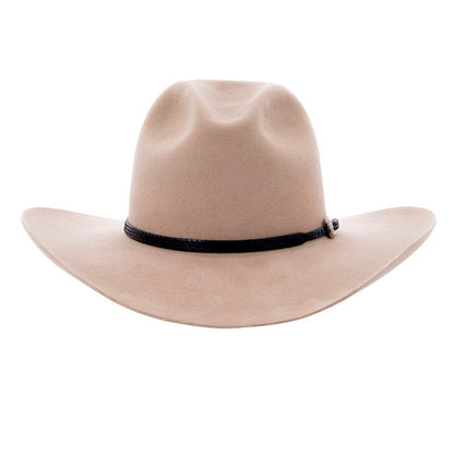 SST Narrow Exotic Python Hatband w/SS Engraved Buckle