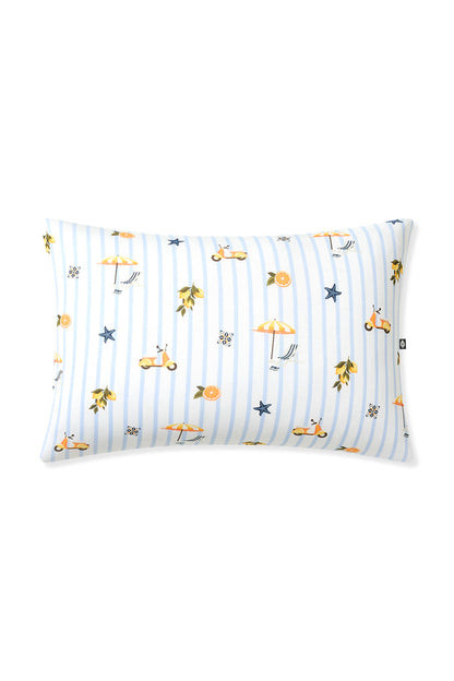 The front of the Standard Pillowcase in Amalfi Coast on a pillow