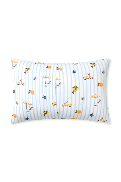 The back of the Standard Pillowcase in Amalfi Coast showing the envelope closure