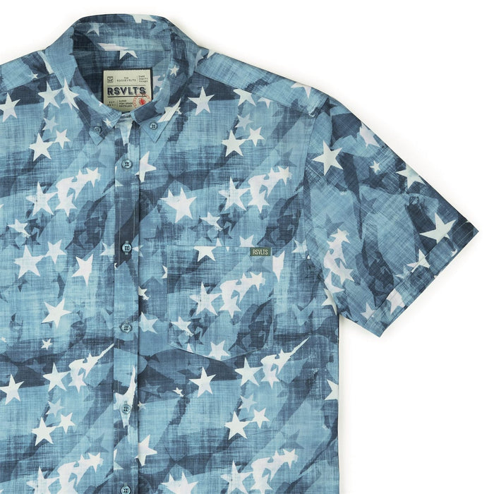 RSVLTS XS RSVLTS Short Sleeve Shirt Star-Spangled Banger – KUNUFLEX Short Sleeve Shirt Star-Spangled Banger – KUNUFLEX Short Sleeve Shirt