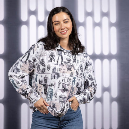 RSVLTS Star Wars Performance Hoodie Star Wars™ "Droid Drawings" – Performance Hoodie Star Wars™ "Droid Drawings" – Performance Hoodie