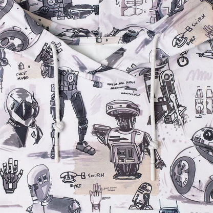 RSVLTS RSVLTS® STAR WARS - May 4th Collection "Droid Drawings" _ Hoodie STAR WARS - May 4th Collection "Droid Drawings" _ Hoodie