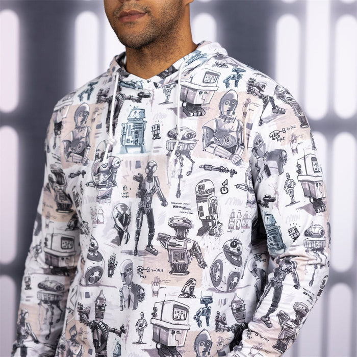 RSVLTS Star Wars Performance Hoodie Star Wars™ "Droid Drawings" – Performance Hoodie Star Wars™ "Droid Drawings" – Performance Hoodie