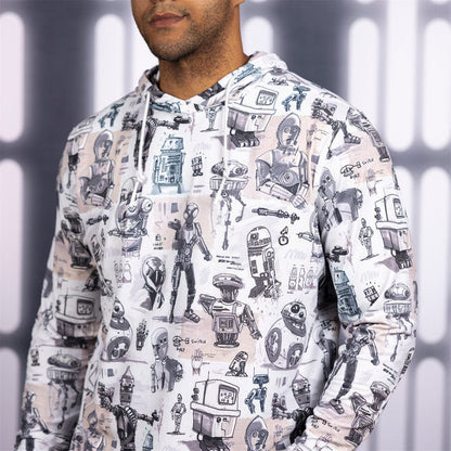 RSVLTS Star Wars Performance Hoodie Star Wars™ "Droid Drawings" – Performance Hoodie Star Wars™ "Droid Drawings" – Performance Hoodie