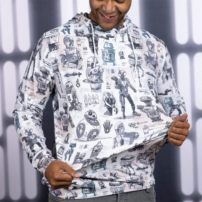 RSVLTS Star Wars Performance Hoodie Star Wars™ "Droid Drawings" – Performance Hoodie Star Wars™ "Droid Drawings" – Performance Hoodie