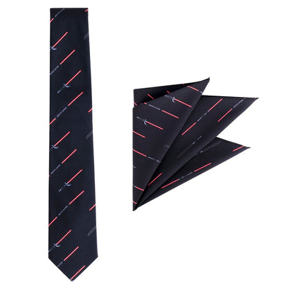 RSVLTS Star Wars Tie Set Star Wars™ "Renegade Blades" – Tie and Pocket Square Set Star Wars™ "Renegade Blades" – Tie and Pocket Square Set
