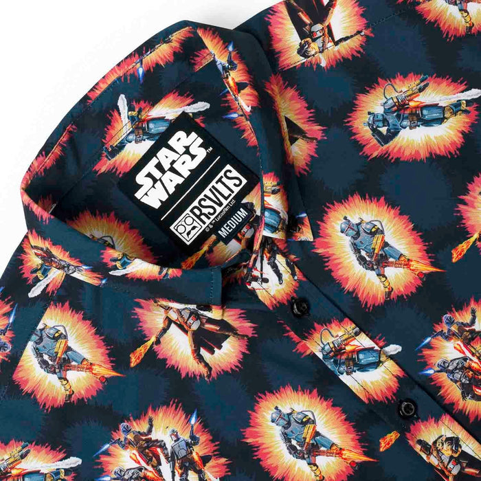 RSVLTS RSVLTS Star Wars™ The Mandalorian™ “A Real Mandalorian Hero" – KUNUFLEX Short Sleeve Shirt