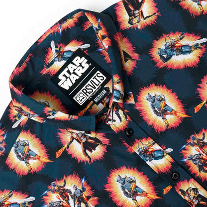 RSVLTS RSVLTS Star Wars™ The Mandalorian™ “A Real Mandalorian Hero" – KUNUFLEX Short Sleeve Shirt